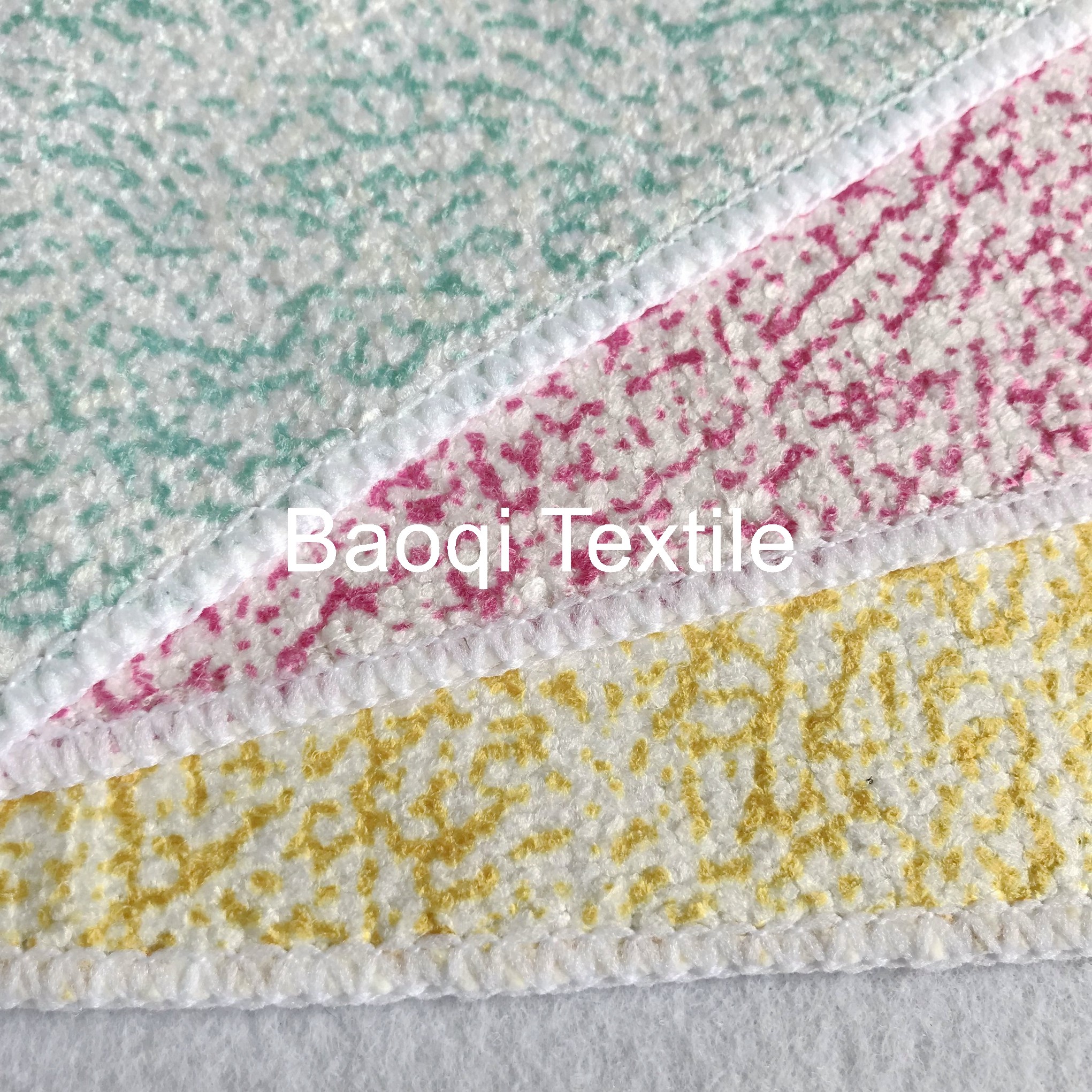 Single side printed 100% poly kitchen towels ,microfiber red house cleaning kitchen rags size 40cm*40cm