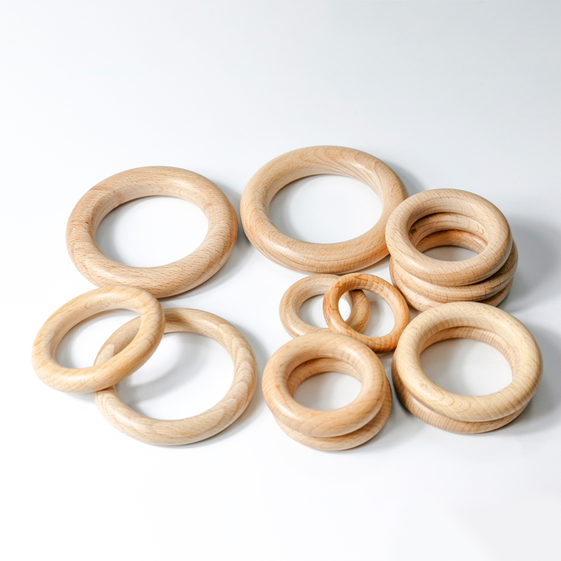Wooden Baby Toys, Montessori Toys for Babies 0-6-12 Months, Wooden Teether Gifts for Boys and Girls