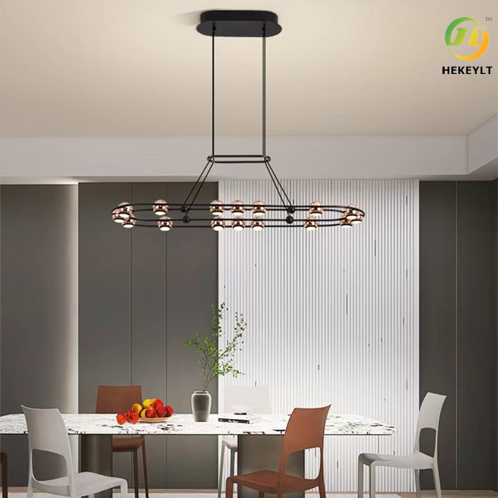 450 Duplex Dining Room Chandelier Circle LED Luxury Nordic