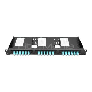 19inch 1U 36 Fibers MPO MTP Fiber Optical Patch Panel with Cassette and MTP-12