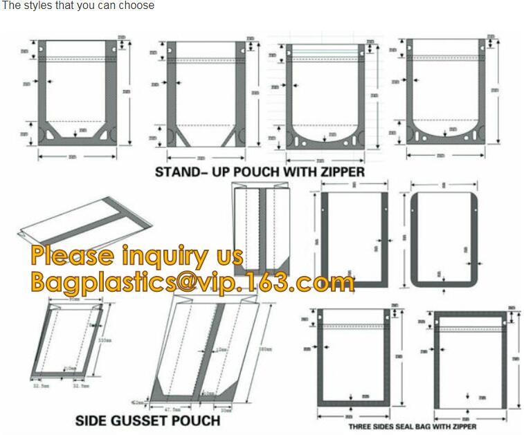 polypropylene Crystal Clear Cello Bags flat square block bottom opp bag,candy opp square bottom cello bag bagease packag