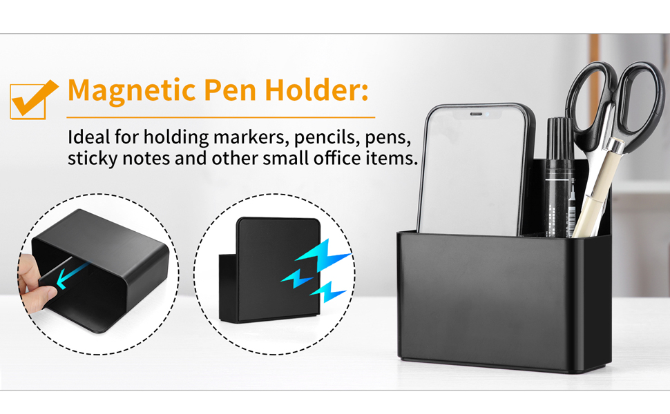 Laptop Stand Tablet iPad books Holder Under Desk Storage Clamp-On Side Desk Organizer with Magnetic Pen Holder
