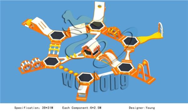 newest hot promotional inflatable water park