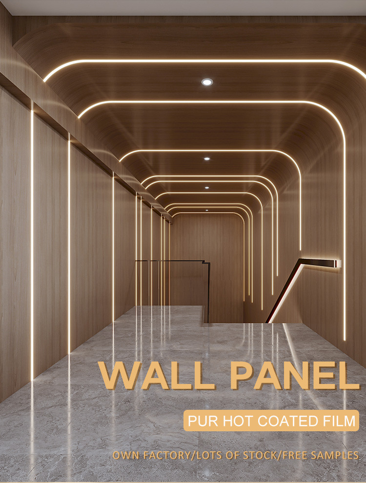 Wood Grain PVC Wall Board 5mm Flexible Bamboo Charcoal Decorative Wall Panel