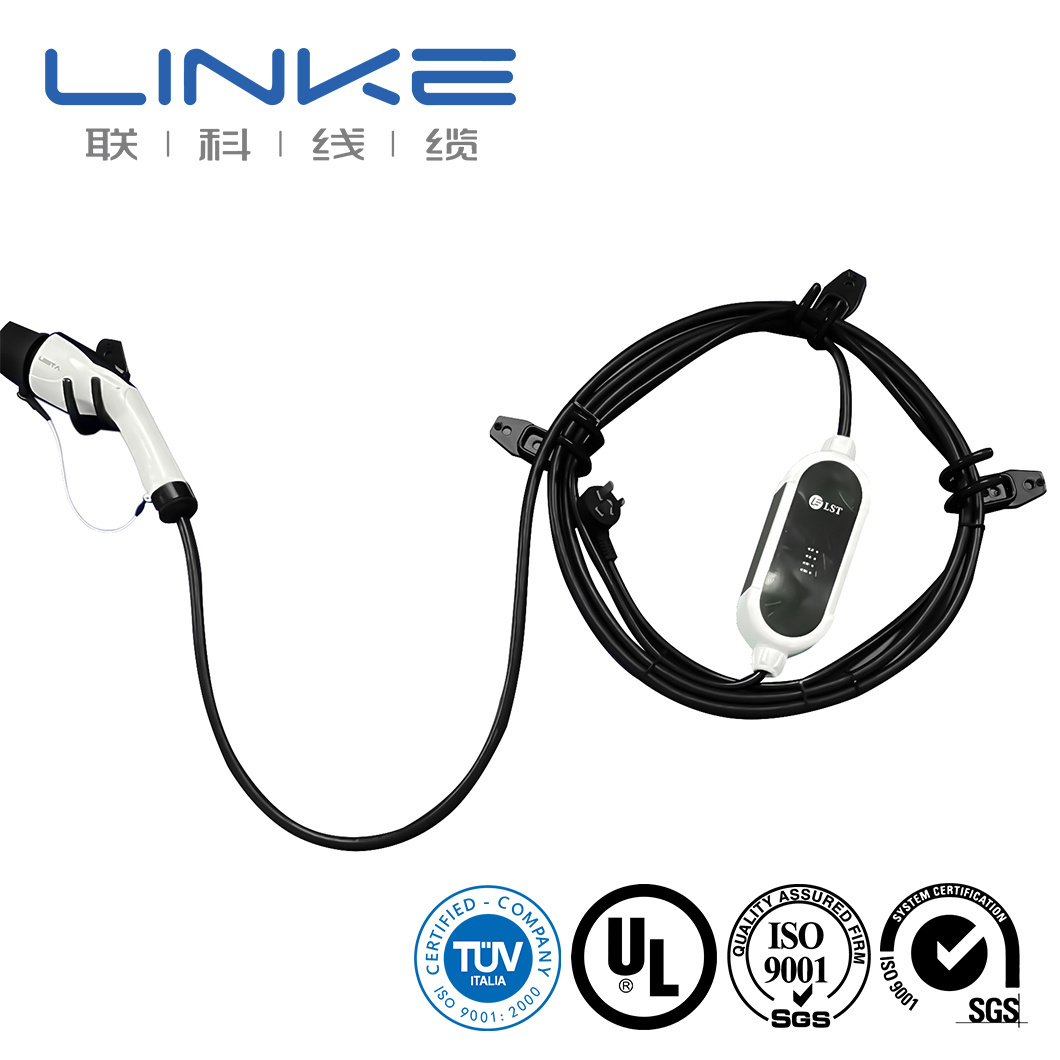Type 2 to Type 2 Portable EV Car Charging Charger Cable