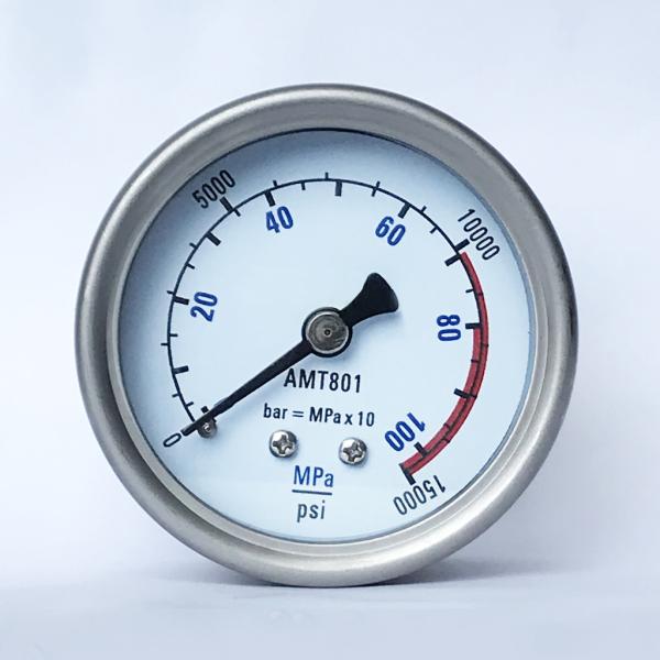Stainless Steel Hydraulic 15000 Psi Pressure Gauge Ventilating Application 100