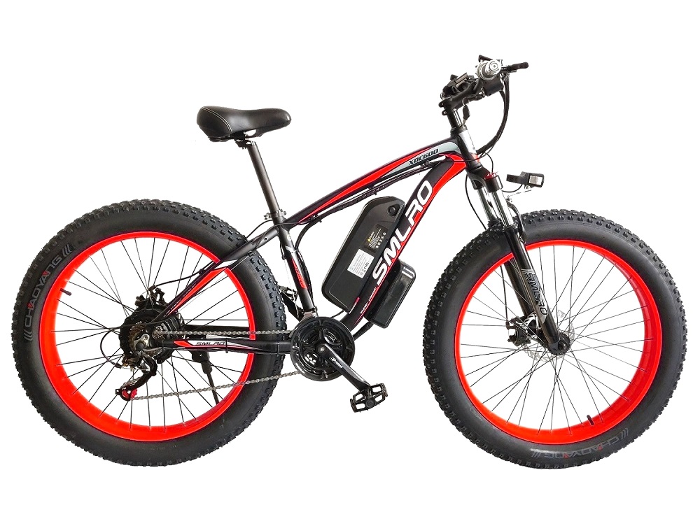 500W Motor 16AH Lithium Battery Electric Bike SMLRO XDC600 26x4.0 inch Fat Tire E-Bike Drop Shipping Available