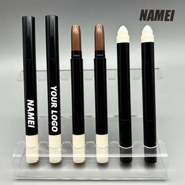 New Cosmetic Packaging 4g White Pink Chapstick Lipstick Pen Plastic Tube With