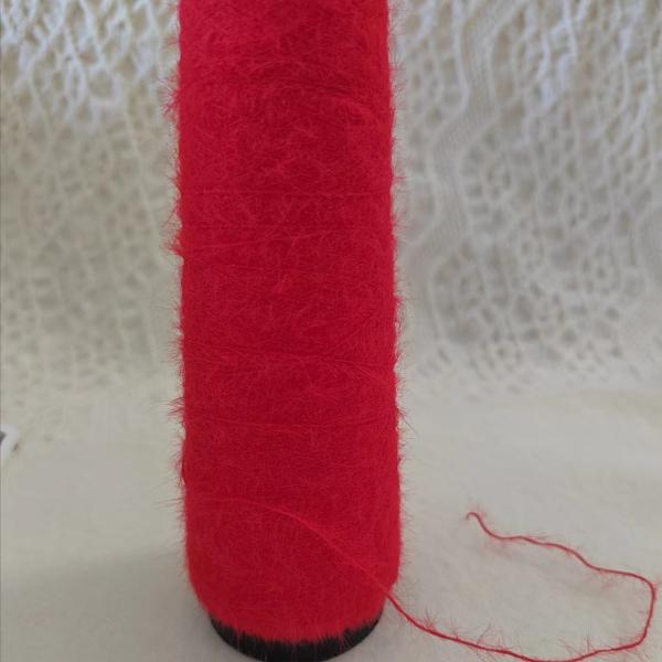 1.3cm Nm13 Dyed Nylon Feather Yarn Imitate Mink Yarn For Knitting Socks,Sweaters