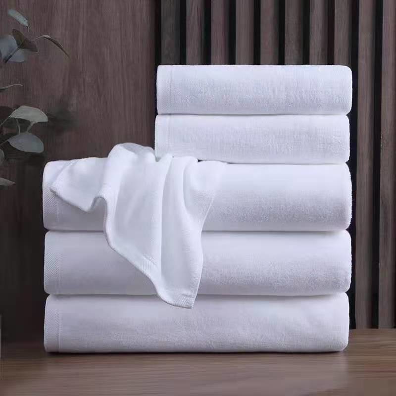 400gsm 70x140cm Hotel White Cotton Bath Towel Home Bathroom Accessories