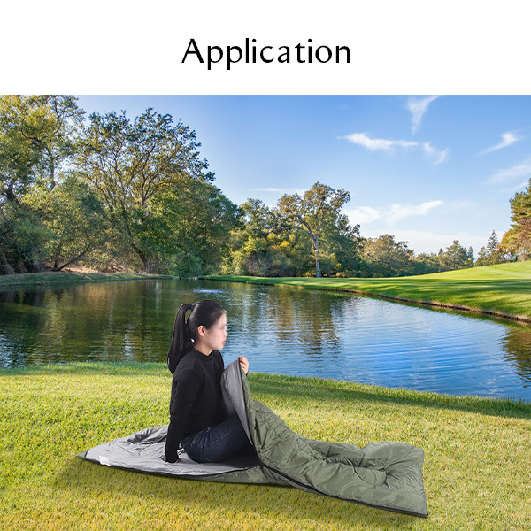 210T Polyester Compact Rectangular Sleeping Bag Outdoor Hiking Sleeping Bag