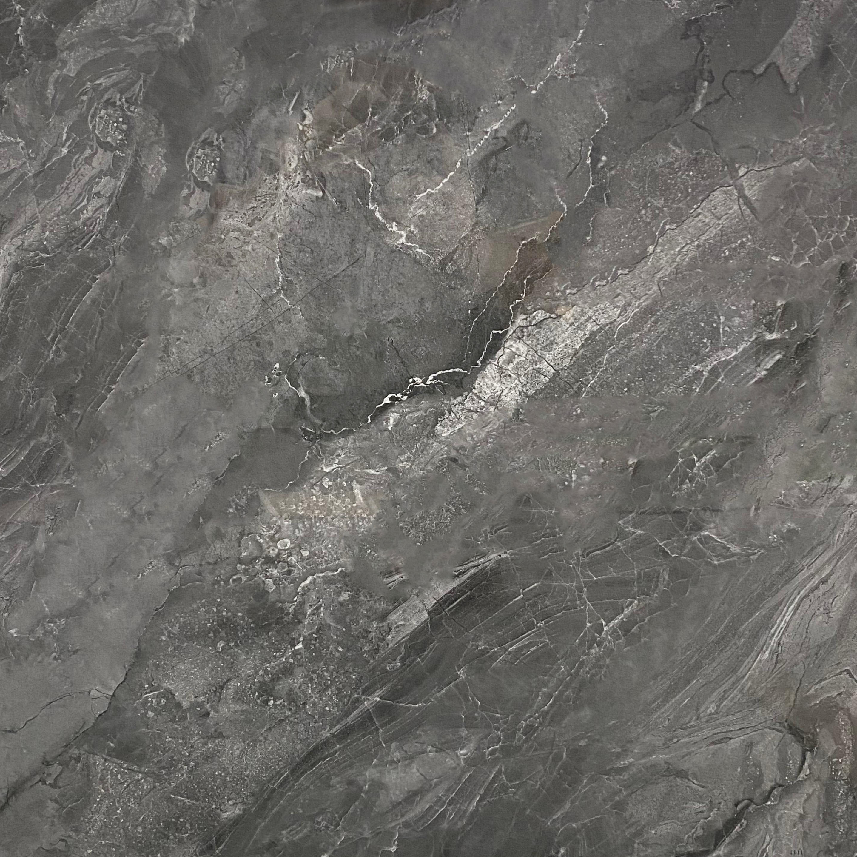 Wear Resistance Glossy Polished Glazed Tiles Gray Porcelain Panels For Kitchen Balcony Floor