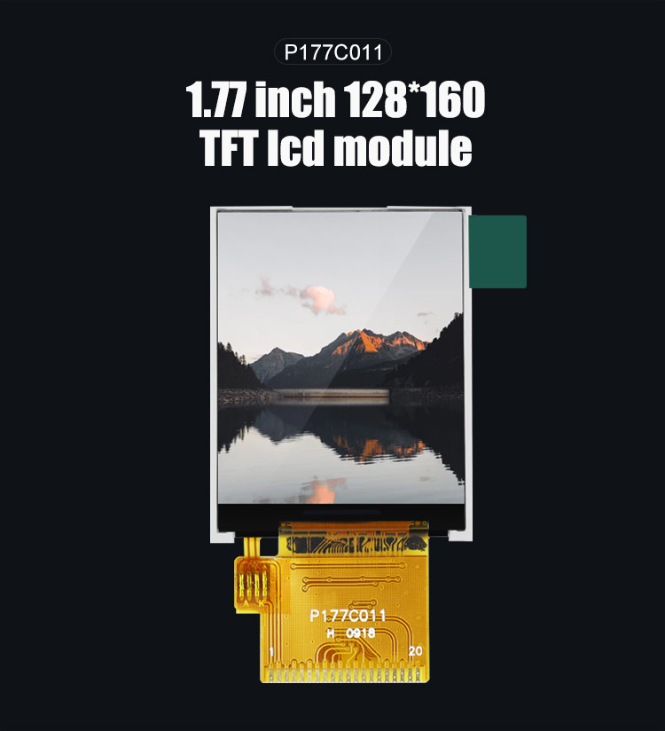 Polcd Resolution 128*160 1.77 Tft Lcd ST7735S TFT LCD Display For Commercial