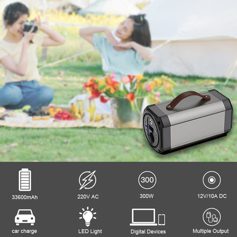 300W 33600mAh Power Charger Station Outdoor Portable Lithium Battery