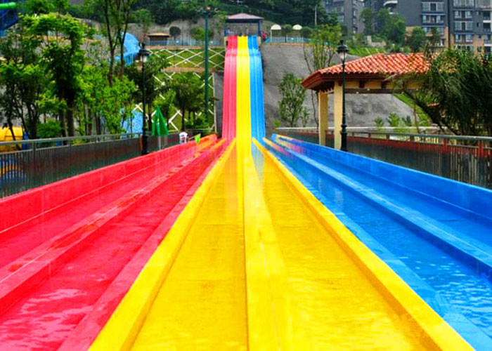 Amusement Park Outdoor Water Play Equipment 5.5kW / Slide Power 12 Months Warranty