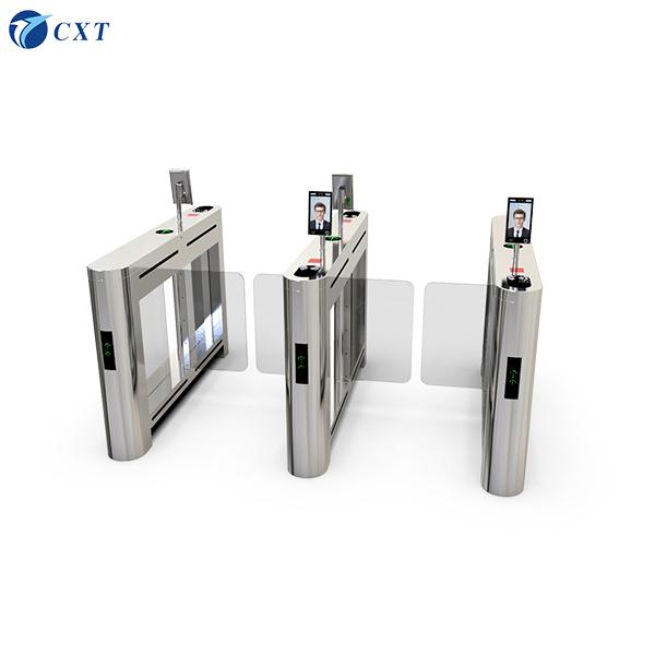 Waist Height Metal Swing Barrier Gate 304 Innovative Anti Collision 221