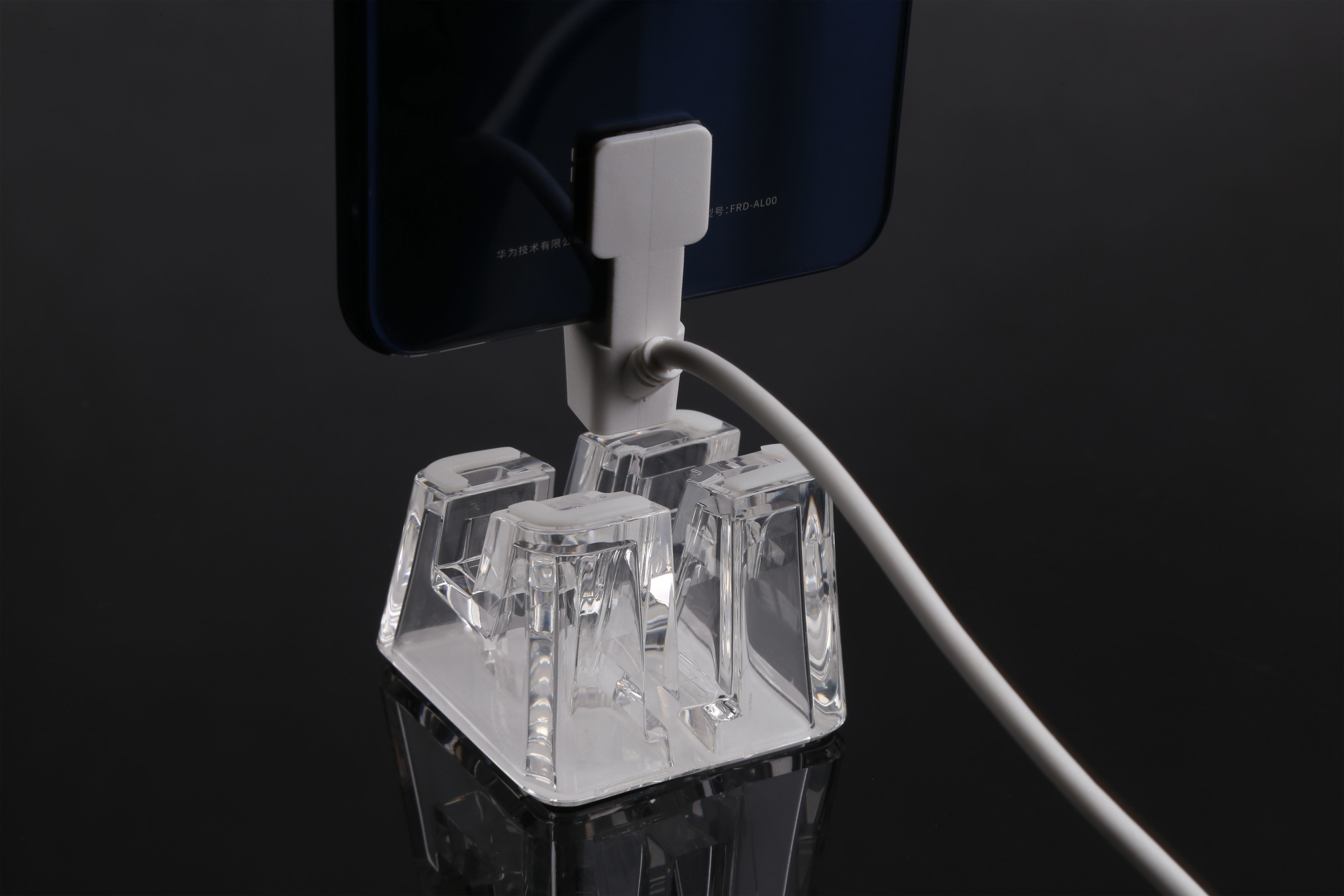 COMER Tablet pc anti-slip acrylic display cradles with alarm controller box for mobile phone retail stores exhibition