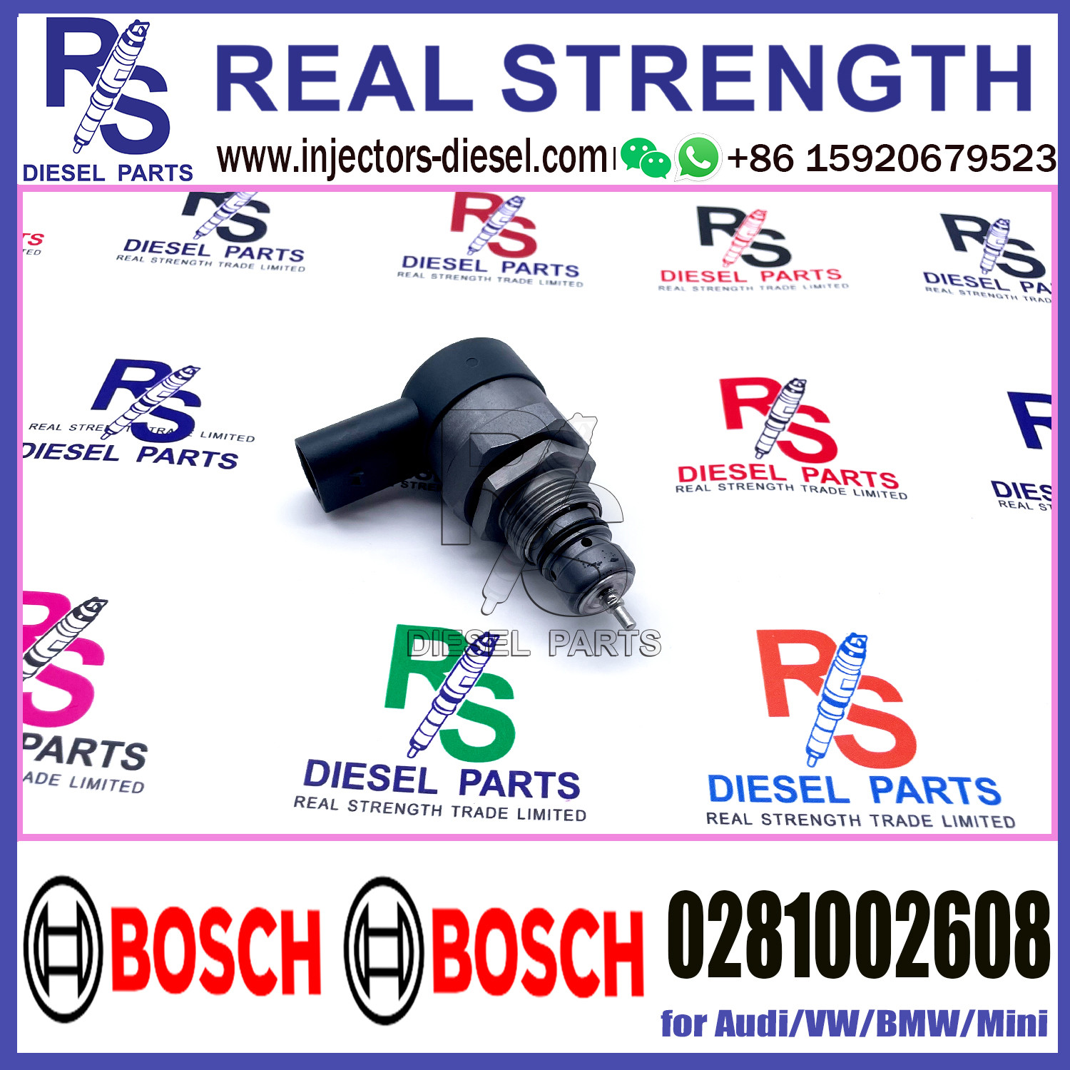 BOSCH Control Valve DRV Regulator Solenoid 0281002608 for Audi/VW/BMW/Mini