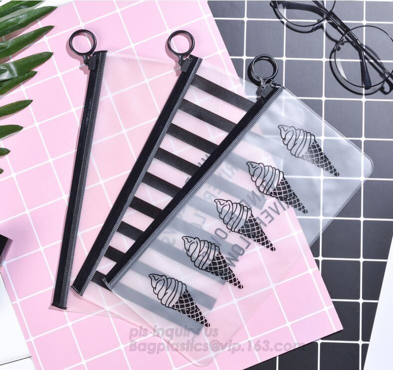 pvc slider bag vinyl k bag, vinyl slider k waterproof beach bags with zipper, zipper bag vinyl toiletry zipp