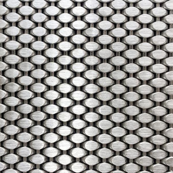 Plain Weave Stainless Steel Architectural Mesh for Gold Decoration 0.5m 2.0m