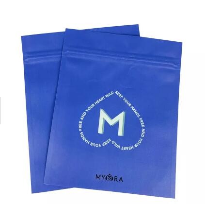 Custom Printed Metallized Foil plastic zipper bags for storage