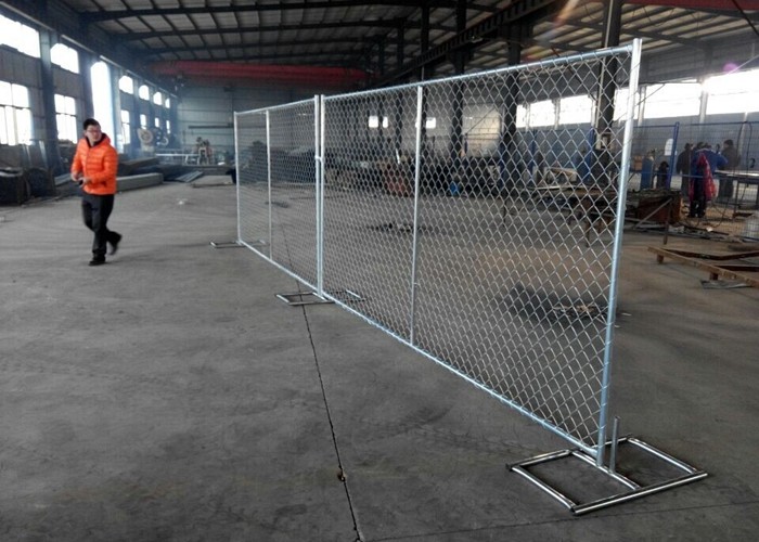 3.0mm Wire Dia Portable Chain Link Fence Various Types / Sizes SGS Certification