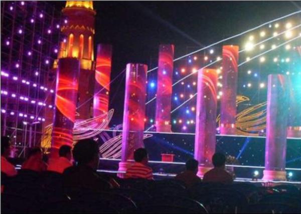 Professional Flexible LED Display Screen , Flexible LED Video Wall Noise Free