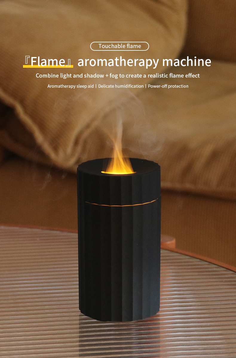 Enhance Your Car and Home Atmosphere with Portable the 7 Colors 100ml Simulation Flame Car Diffuser Humidifier for Dropshipping