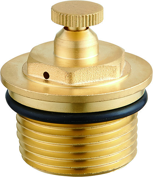 6004 Manifold Parts long Male Screwed Brass Air Exhaust for Hot Forged Main Passage with Teethed Draining Hose Outlet