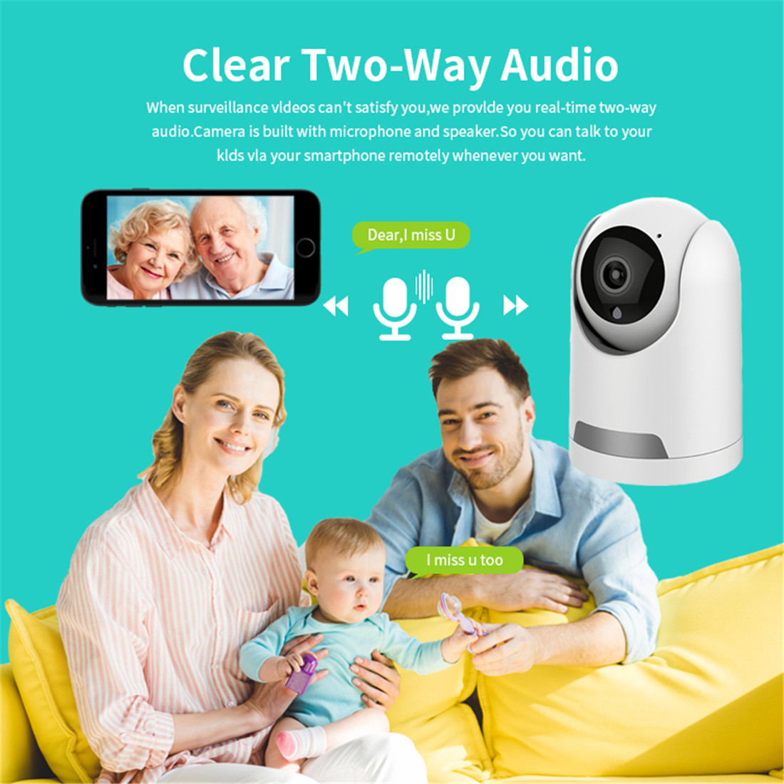 Smart Pan/Tilt Camera, Joyfa Security camera(JY-P03-2MP)