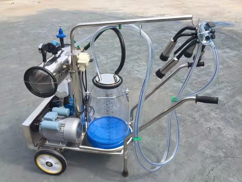 HL-JN11 Single Bucket Milking Machine for one Cow Milking 25L Plastic Barrel