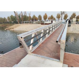 Strong Loading Capacity Aluminum Gangway Dock Ramp For Floating Pontoon