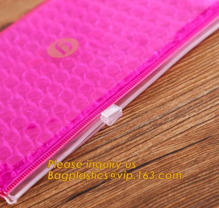 air mail metallic holographi rose gold bubble padded mailer / Zip lockkk bubble bag/ slider bubble bag,Holographic Factory