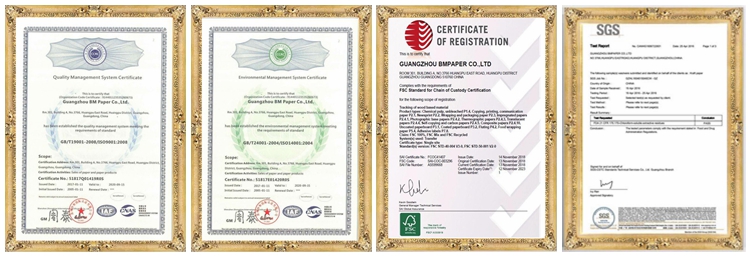 Long Grain High Whiteness Wood Free Offset Paper Uncoated Pure Wood Pulp FSC