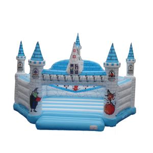  Waterproof Tarpaulin Inflatable Castles With Cartoon Patterns Manufactures