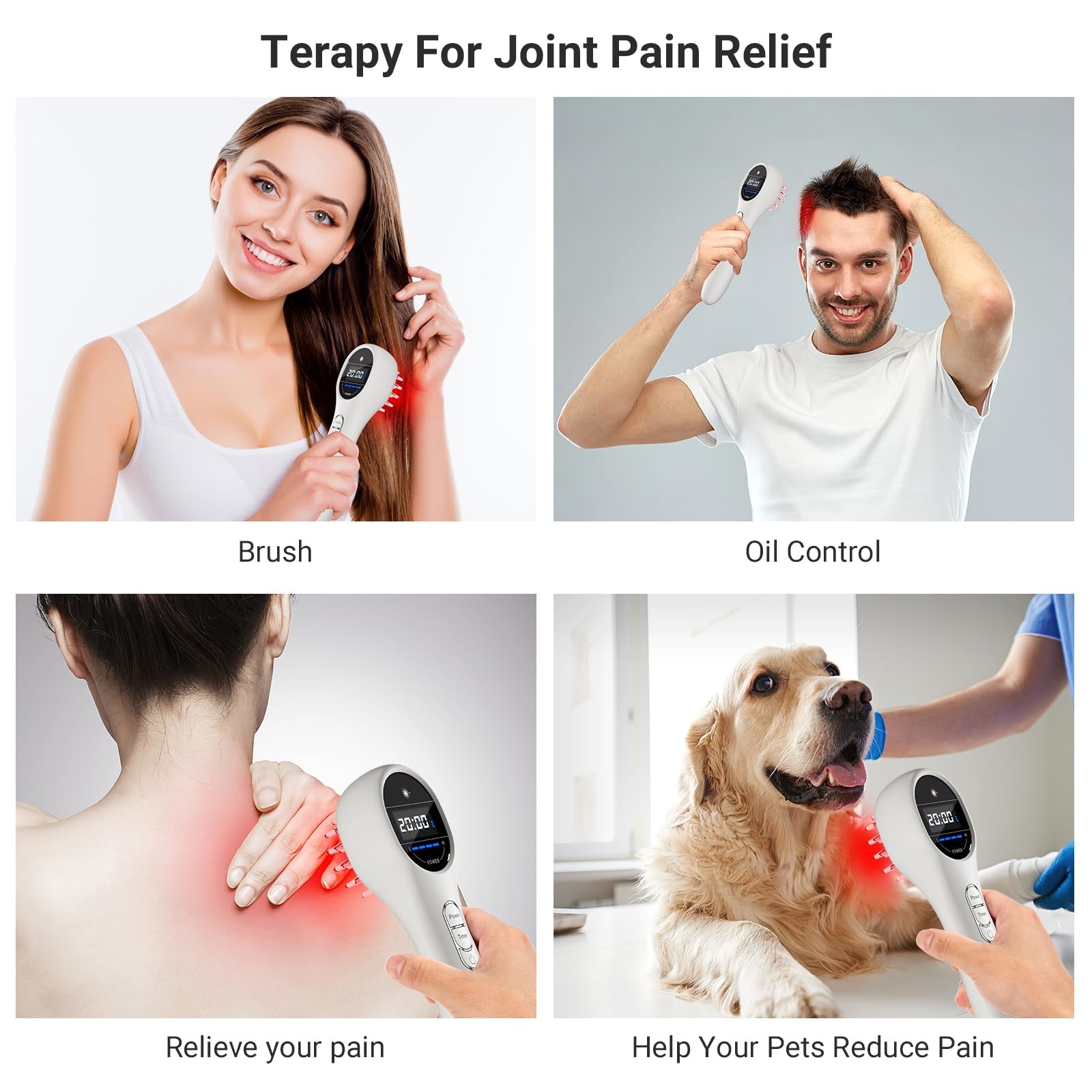 Pain Relief 808nm 650nm Cold Laser Therapy Device Red Light Therapy