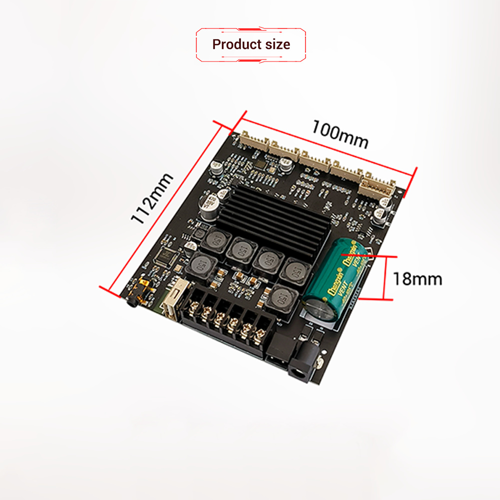 2.0 Channels ZK-AM100F BT Compatible Digital Audio HiFi Stereo Dual Class D 50Wx2