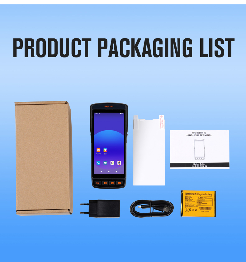 Android 11 PDA Android Industrial Handheld Terminal Rugged Pda Built-In Printer Barcode Scanner