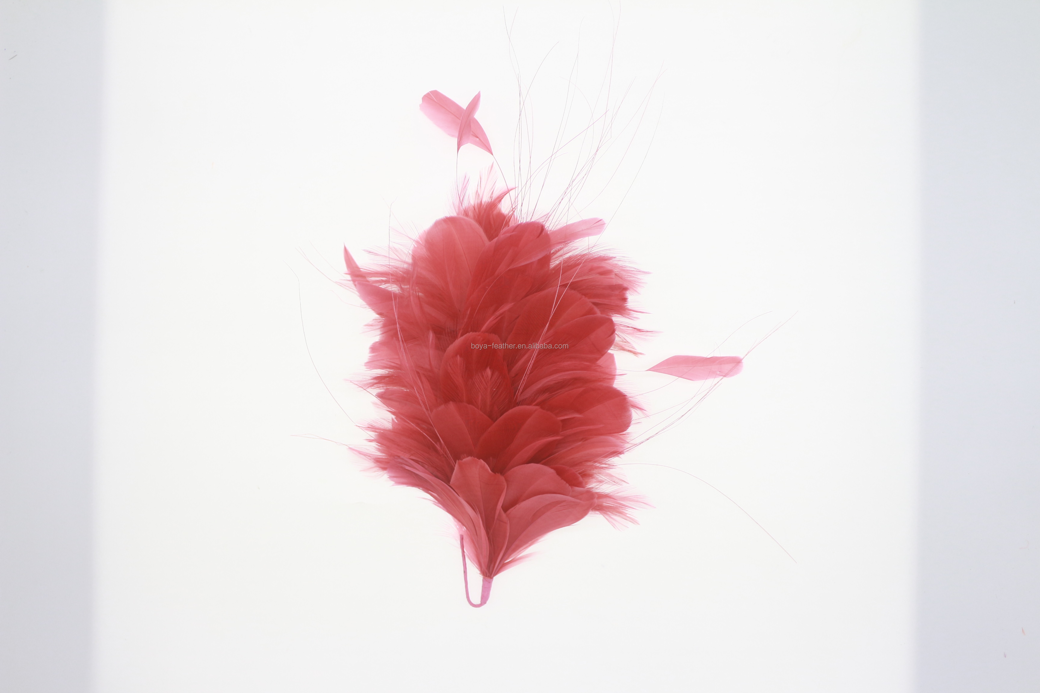 10*30 cm Goose Feather Flower Mount with Wire Accessory Package