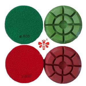  Lixa Diamantados 4 &quot; Diamond Pads For Floor Machines Granite Orbital Sander Manufactures