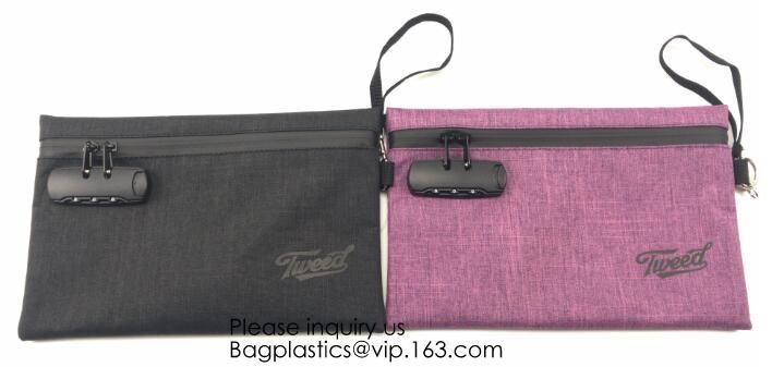 Custom Activated Carbon Lined Odor Smell Proof Bag With Lock,Smellproof Bag Zipper For Smoking Accessory, bagease