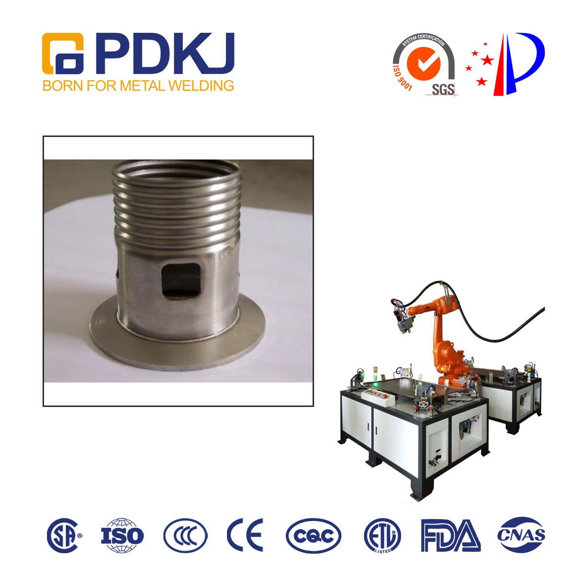 Fiber Laser 2500W 3000W Robotic Mig Welding Machine Automation PDKJ