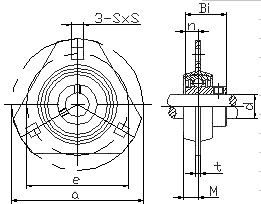 SBPFT200 M10 Bolt Housing Bearing Unit For Light Load Machine