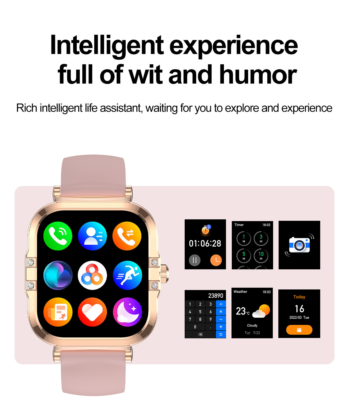 NFC Function HD Retinal Screen Smart Watch HK82 Supports Hundred Sports Modes