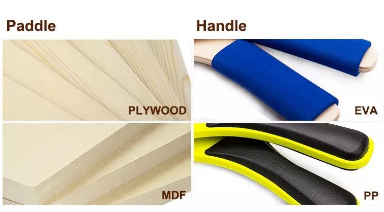Eco-Friendly Wood Beach Racket Customize Multilayer Board Beach Tennis Racket