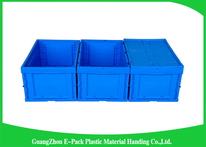 Recyclable Industrial Collapsible Plastic Box , Plastic Folding Crate For Logistics