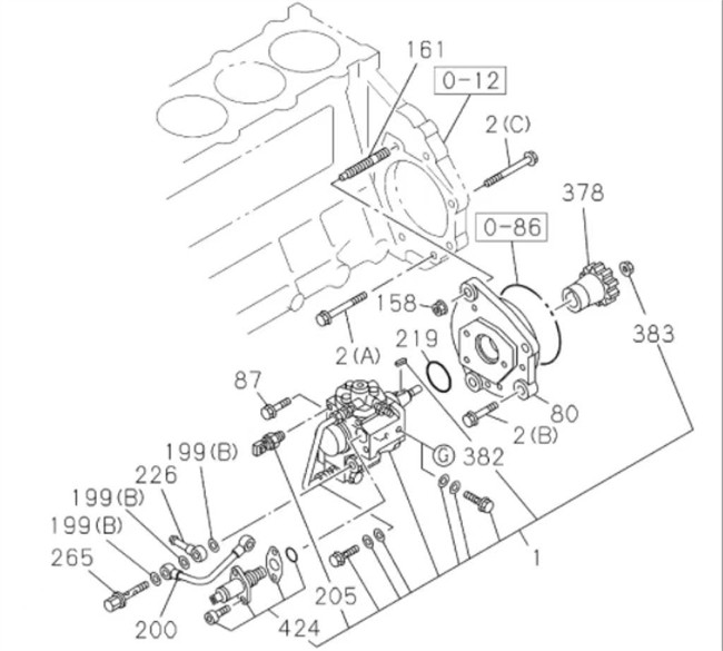 8-97306044-9 Excavator Engine Parts , 4HK1 Fuel Injection Pump 294000-0039