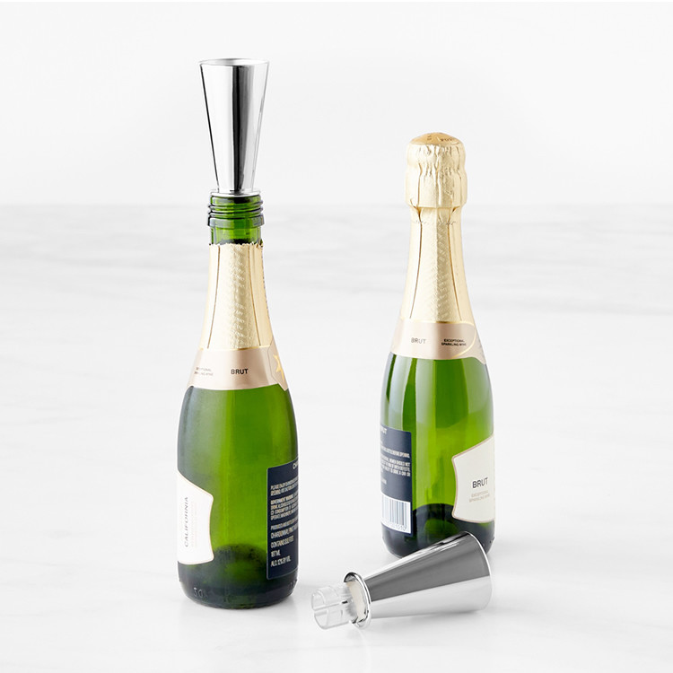 Prosecco Champagne Wine Stopper And Pourer Gold Plating Wine Bottle Sipper