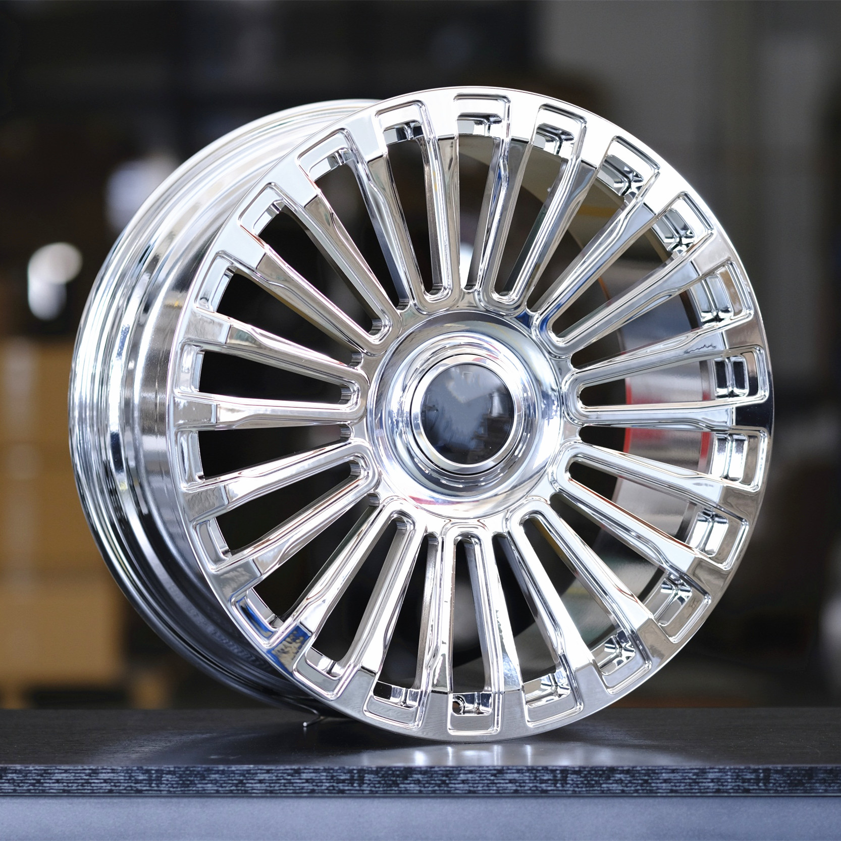 Custom forged wheels 22 23 24 inch rims polished chrome wheel for Mercedes GLS for Range Rover Bentley LX570