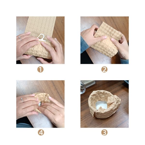Eco Friendly Bubblesheets 80g/Sqm2 Brown Brown Paper Bubble Wrap Packaging